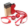 Generique Kit d'Initiation BDSM OBEDIENCE 4 pièces Rouge